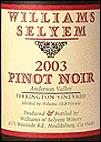 Williams Selyem - Pinot Noir Anderson Valley Ferrington Vineyard 2020 (750ml)