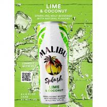 Malibu - Splash Lime Coconut 4pk Cans (4 pack 12oz cans) (4 pack 12oz cans)